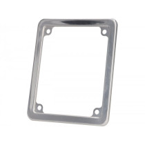 Decorative Frame For Licence Plate/number Plate Premium 150x130mm  50cc Italy (6 Digits)  Stainless Steel Polished