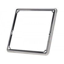 Decorative Frame For Licence Plate/number Plate Premium 177x177mm  New Italian Version (from January 1999)  Chromeplated Steel