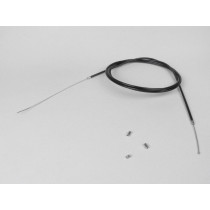 Universal Cable Set Ø=1,2mm X 2500mm, Hose= 2200mm, Nipple Ø=3,0mm X 3mm Used As Throttle Cable  Plaited Cable Ptfe  Black