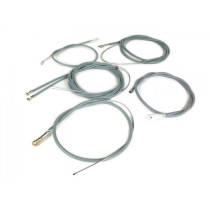 Cable Set Made In Italy Vespa Px (since1998 Front Disc Brake)  Ptfe Grey