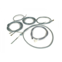 Cable Set Made In Italy Vespa Px Efl (1984-1997)  Ptfe Grey
